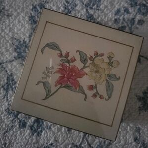 Japan Otagiri 6 Coaster And Box Holder.